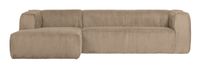 WOOOD Loungebank Bean Rib 305cm - Beige - thumbnail