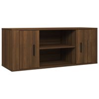 The Living Store TV-meubel - Bruineiken - 100x35x40cm