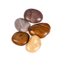 Kleurmix decoratie/hobby stenen/kiezelstenen 350 gram   - - thumbnail