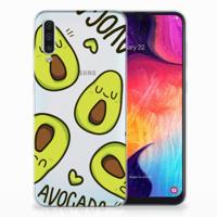 Samsung Galaxy A50 Telefoonhoesje met Naam Avocado Singing Samsung Galaxy A50 Telefoonhoesje met Naam Avocado Singing