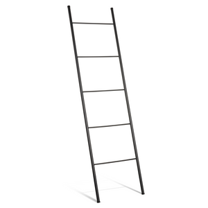 LIROdesign handdoekenrek - decoratieladder Berlijn zwart