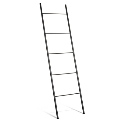 LIROdesign handdoekenrek - decoratieladder Berlijn zwart