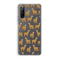Alpacas: Sony Xperia 10 III Transparant Hoesje