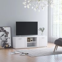 Tv-meubel 120x34x37 cm spaanplaat wit - thumbnail