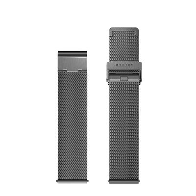 ARTUUR - Horlogeband - Zwart Mesh