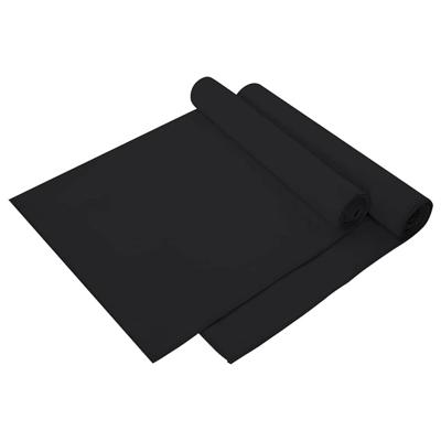 Sporthanddoeken 2 pcs Zwart 140 x 70 cm Polyester en polyamide