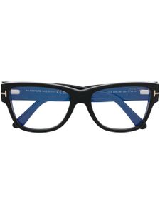 TOM FORD Eyewear lunettes de vue gravées à monture papillon - Noir