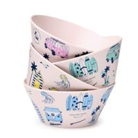 VW T1 Volkswagen Busje Explore Set van 4 Duurzame RPET Picknick Kommen