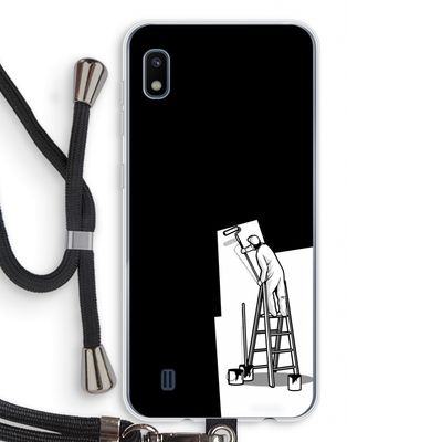 Musketon Painter: Samsung Galaxy A10 Transparant Hoesje met koord