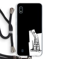 Musketon Painter: Samsung Galaxy A10 Transparant Hoesje met koord