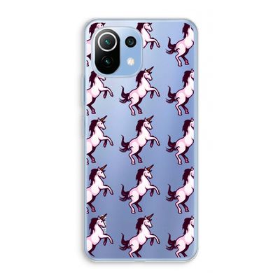 Musketon Unicorn: Xiaomi Mi 11 Lite Transparant Hoesje
