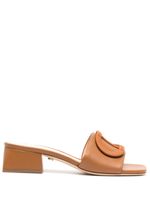 Dee Ocleppo mules Dizzy 35 mm en cuir - Marron