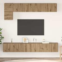 Tv-meubelset 5 pcs artisanaal eikenkleurig 100 x 30 x 30 cm