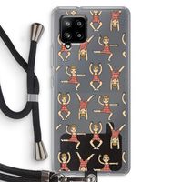Gymboys: Samsung Galaxy A42 5G Transparant Hoesje met koord