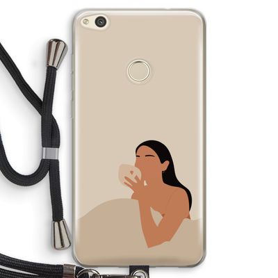 Fresh coffee: Huawei Ascend P8 Lite (2017) Transparant Hoesje met koord