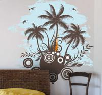 Sticker tropen palmbomen - thumbnail