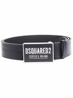 DSQUARED2 ceinture à boucle logo - Noir