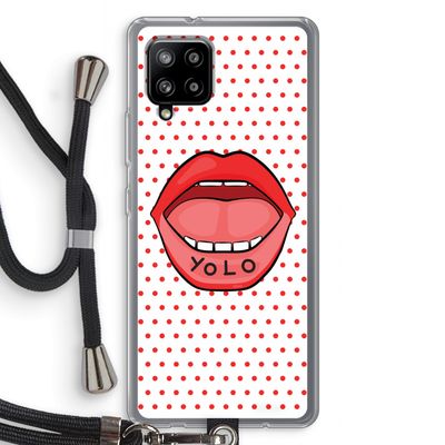 Yolo Denise: Samsung Galaxy A42 5G Transparant Hoesje met koord
