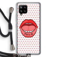 Yolo Denise: Samsung Galaxy A42 5G Transparant Hoesje met koord