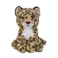 Knuffeldier Luipaard Minouska - zachte pluche stof - dieren knuffels - beige/bruin - 23 cm