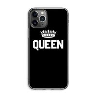 Queen zwart: iPhone 11 Pro Max Transparant Hoesje
