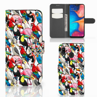 Samsung Galaxy A30 Telefoonhoesje met Pasjes Birds - thumbnail