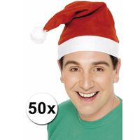 Kerstmutsen voor de laagste prijs pakket van 50 - thumbnail