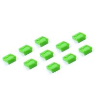 Smartkeeper UL04P1GN Mini-USB-B-poortslot Set van 10 stuks Groen Zonder sleutel