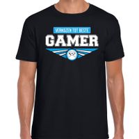 Verkozen tot beste gamer t-shirt zwart heren - Cadeau shirt 2XL  -