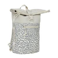 New Rebels Urban Leopard New York Beige 21L Rolltop Rugzak Werktas Schooltas Waterafstotend Laptop 15.6”