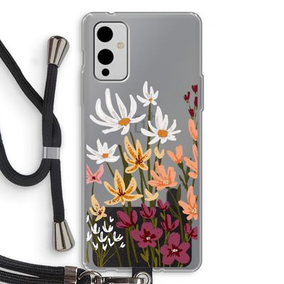 Painted wildflowers: OnePlus 9 Transparant Hoesje met koord