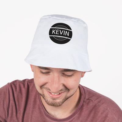 Bucket hat bedrukken - Wit