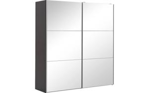 Goossens Kledingkast Easy Storage Sdk, 203 cm breed, 220 cm hoog, 2x 3 paneel spiegel schuifdeuren