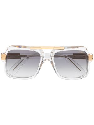 Cazal lunettes de soleil à monture rectangulaire - Tons neutres