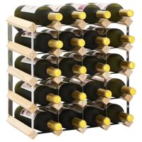Wijnrek voor 20 flessen massief grenenhout - thumbnail