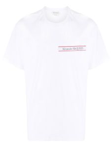 Alexander McQueen t-shirt à patch logo - Blanc