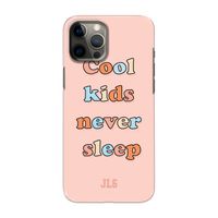 Cool Kids Never Sleep: Volledig geprint iPhone 12 Pro Max Hoesje