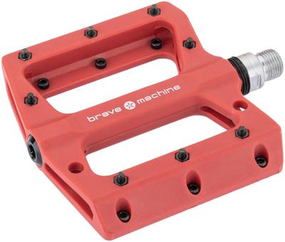 BRAVE Platf.pedal dirt2 red