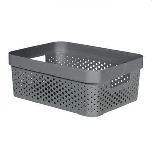 Curver infinity box 11 liter dots antraciet