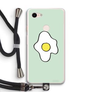 Spiegelei: Pixel 3 XL Transparant Hoesje met koord