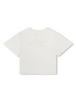 Chloé Kids t-shirt à logo brodé - Blanc - thumbnail