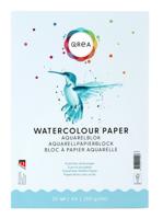 Aquarelblok qrea a4 20vel 200gr gelijmd | 50 stuks