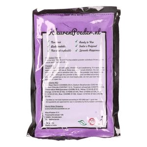 6x zakjes holi poeder paars 100 gram - Kleurpoeder