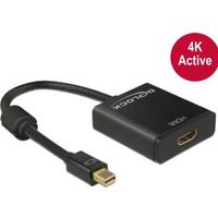Delock 62611 Adapter mini DisplayPort 1.2 male > HDMI female 4K Actief zwart - thumbnail