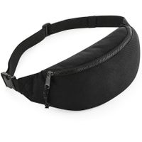 Heuptas/fanny pack zwart met verstelbare band   - - thumbnail