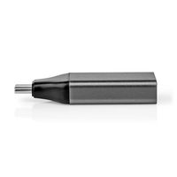 Nedis CCGP64350GY tussenstuk voor kabels USB C DisplayPort Zwart - thumbnail