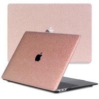 Lunso MacBook Pro 13 inch M1/M2 (2020-2022) cover hoes - case - Glitter Rose Goud - thumbnail