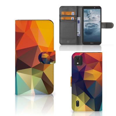 Nokia C2 2nd Edition | Book Case | Polygon Color
