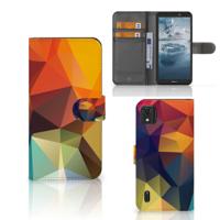 Nokia C2 2nd Edition | Book Case | Polygon Color
