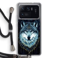 Darkness Wolf: Xiaomi Mi 11 Ultra Transparant Hoesje met koord